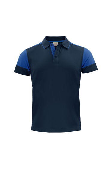 Printer Mens Prime Contrast Polo Shirt - Navy/Cobalt