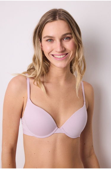 GORGEOUS pink cotton push up bra