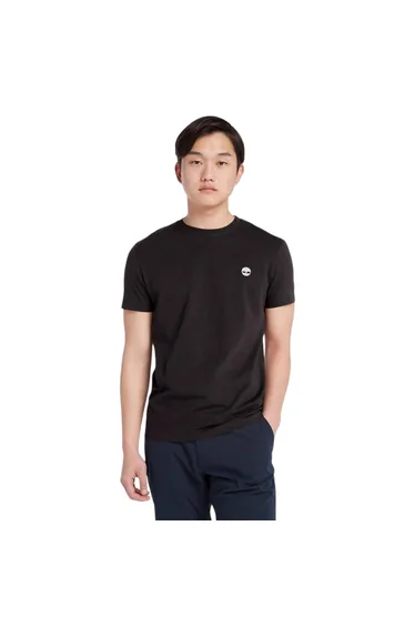 Timberland Mens River Embroidered Crew Neck T-Shirt - Black