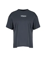 Anthracite 100% Cotton Back and Front Printed Oversize/Wide-Fit Knitted T-Shirt - 5
