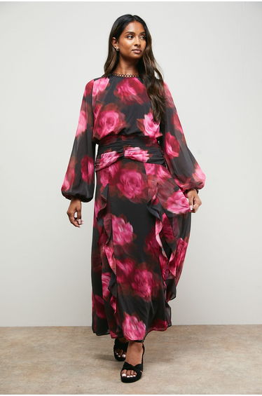 Boho Long Sleeve Maxi Dress
