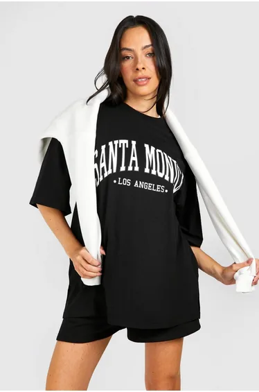 Maternity Santa Monica Oversized T-shirt - black