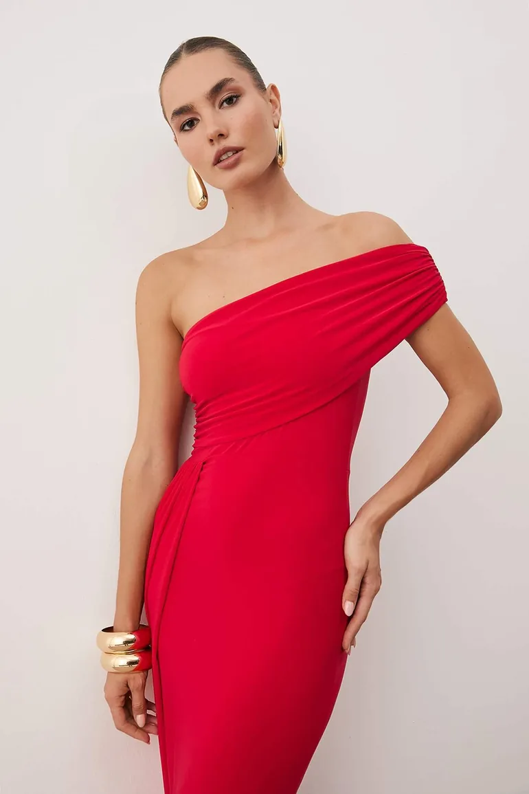Red Bodycon Asymmetrical Neck Waist Detail Long Evening Night Graduation Dress Trendyol Red : Evening Dresses : VogaCloset Jordan Red Bodycon Asymmetrical Neck Waist Detail Long Evening Night Graduation Dress Trendyol Red : Evening Dresses : VogaCloset Jordan