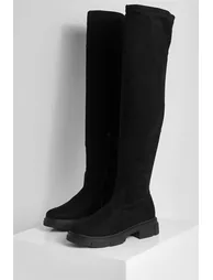 Stretch Knee High Boot - black - 2
