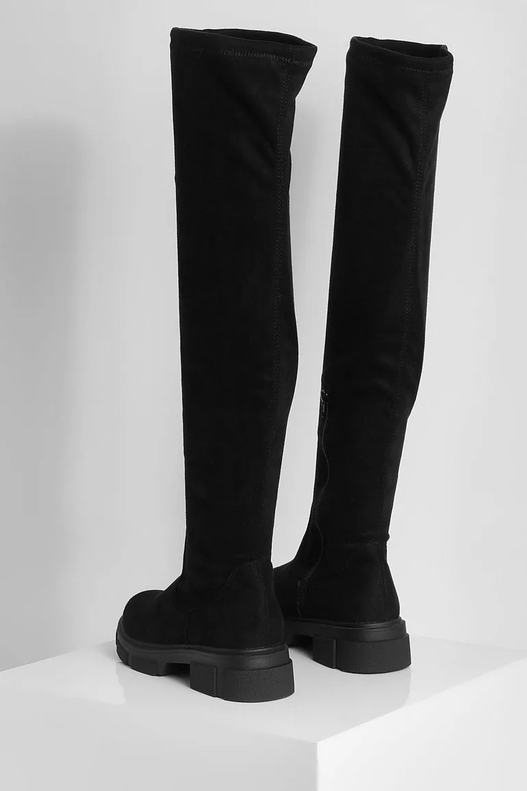 Stretch Knee High Boot - black - 3