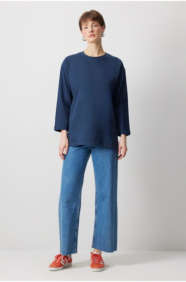 BASIC KNITTED SWEATSHIRT