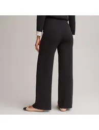 Knitted Wide Leg Trousers, Length 27.5" - 3
