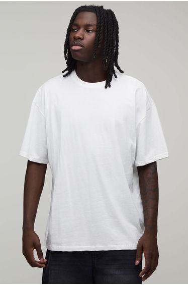 White Oversized Star Graffiti Heat Sense Print T-Shirt - white