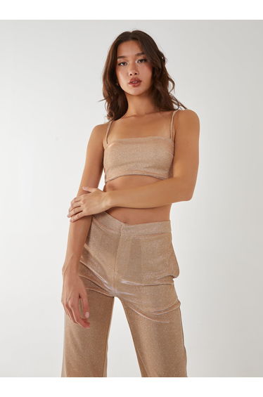 Metallic Crop Top