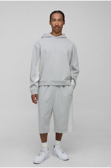 Oversized Reverse Loopback Drop Crotch Tracksuit
