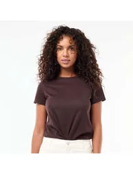 Short-sleeved jersey T-shirt BROWN - 1