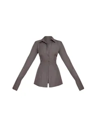 قميص لون رمادي - 4