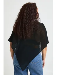 كاب بوهو باللون الأسود- للمقاسات الكبيرة - 1