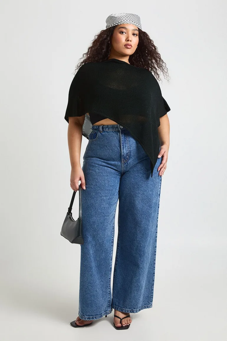 كاب بوهو باللون الأسود- للمقاسات الكبيرة - 2