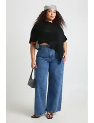 كاب بوهو باللون الأسود- للمقاسات الكبيرة - 2