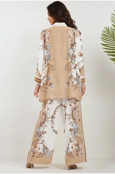 طقم هيكوب باللون البيج