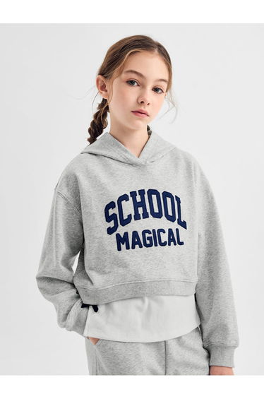 Girls' Hoodie And Sleeveless Top Set