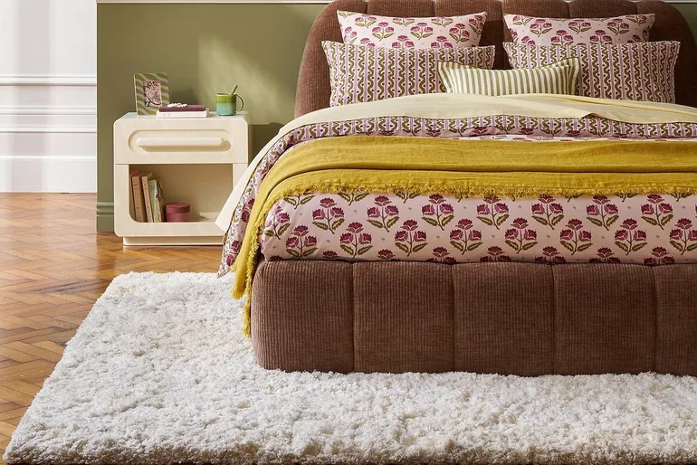 شرشف سرير قطن سادة