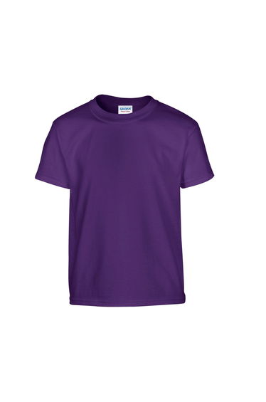 Gildan Childrens/Kids Plain Cotton Heavy T-Shirt - Purple