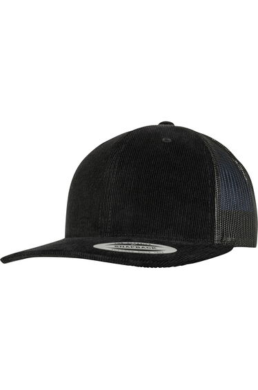Flexfit By Yupoong Corduroy Retro Trucker Cap - Black