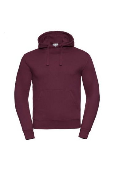 Russell Mens Authentic Hooded Sweatshirt / Hoodie - Burgundy