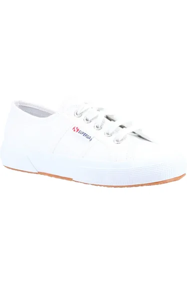 Superga Unisex Adult 2750 Tumbled Leather Trainers - White