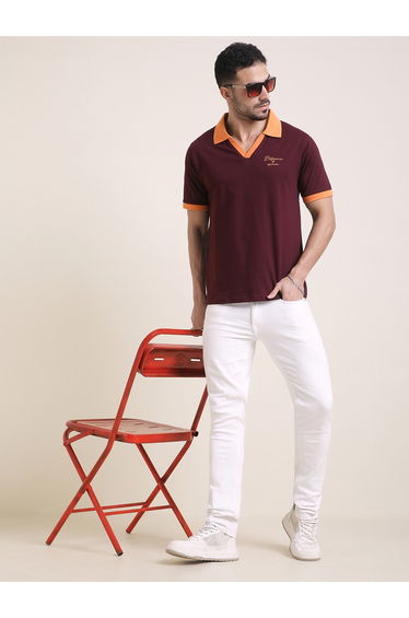 Men Relaxed Fit Printed Polo