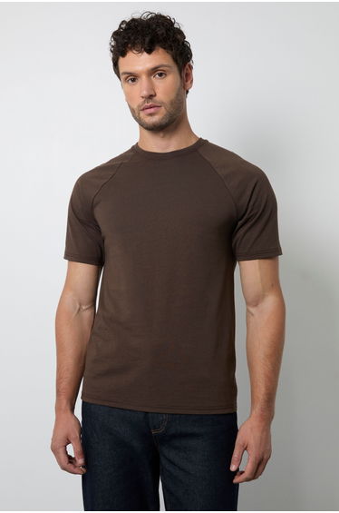 Brown Heavy Weight Raglan T-Shirt