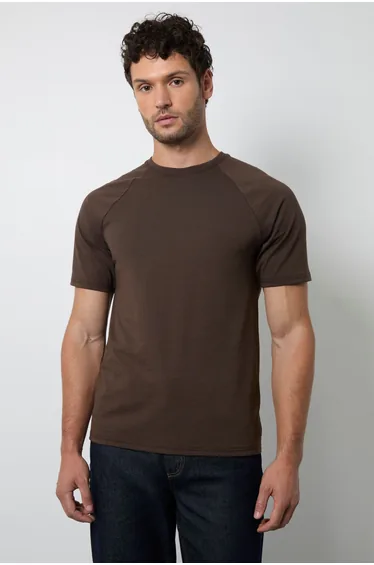 Brown Heavy Weight Raglan T-Shirt