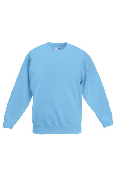 Fruit Of The Loom Kids Unisex Premium 70/30 Sweatshirt - Sky Blue