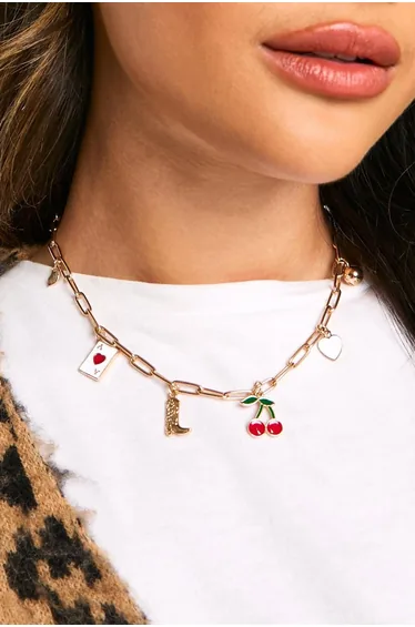 Western Charm Necklace - gold