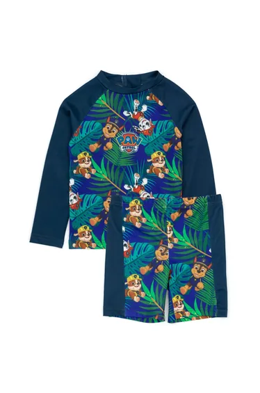 Paw Patrol Baby Boys Character Two-Piece Swimsuit - Navy