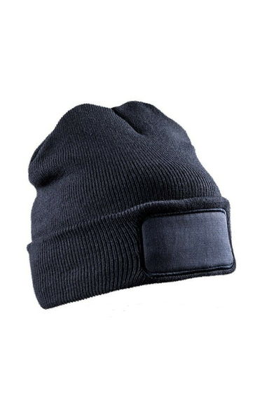 Result Genuine Recycled Unisex Adult Double Knit Beanie - Navy