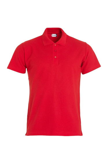 Clique Mens Basic Polo Shirt - Red