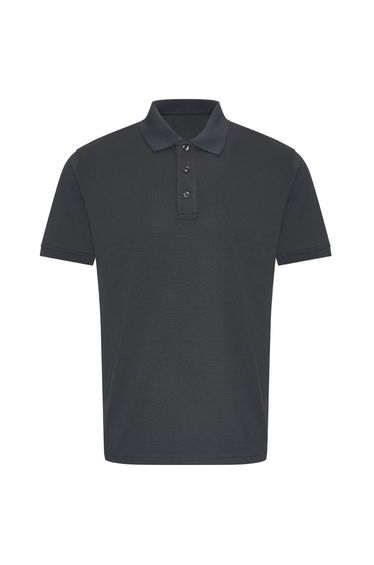 PRO RTX Mens Pro Moisture Wicking Polo Shirt - Solid Grey