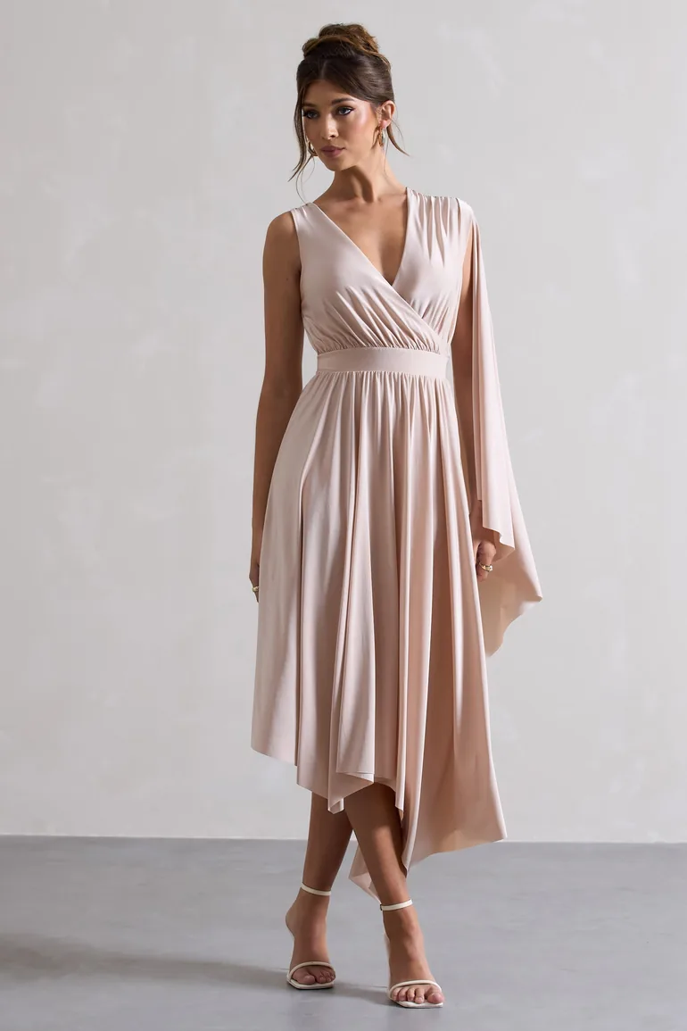 sachin and babi light blue dress champagne gold ballgown tulle prom dress with off shoulder #MYX79026