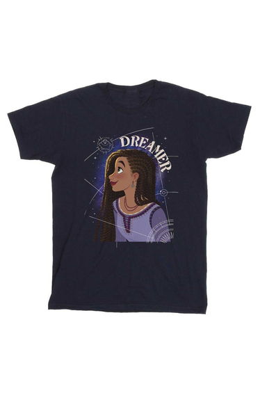 Wish Girls Asha Cotton T-Shirt - Navy Blue