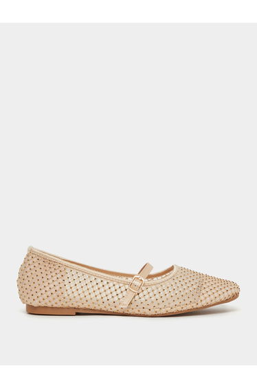 Textured Woven Pointed Toe Shoes