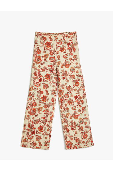 Cotton Flare Trousers