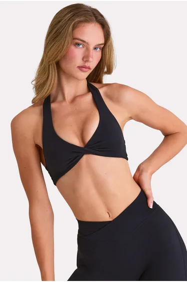 Soft Active Sports Bra in Black