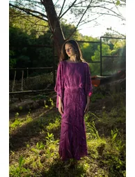 Kimono Sleeve Embellished Midaxi Dress