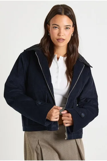 جاكيت بوهو كردروي كحلي