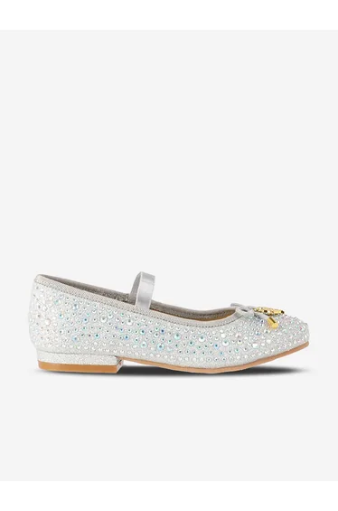 Angels Face Girls Maya Crystal Shoes in Silver