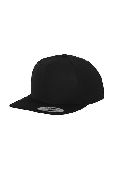 Yupoong Mens The Classic Premium Snapback Cap - Black