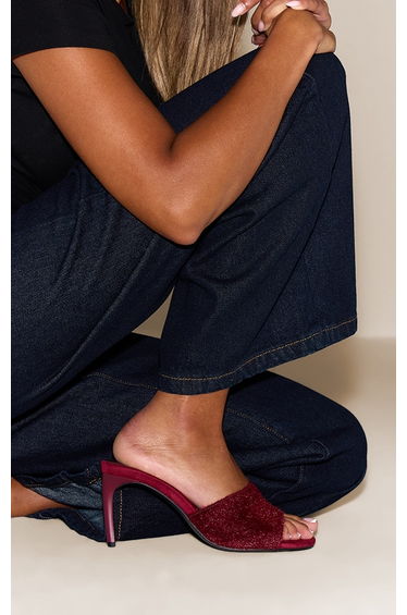 Plum Pony Hair Round Toe Mule
