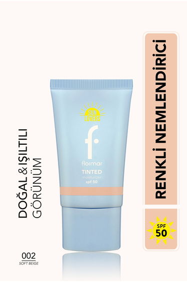 Sun Lovers Moisturizing Effect & Natural Finish Tinted Sunscreen Spf50-002 Soft Beige
