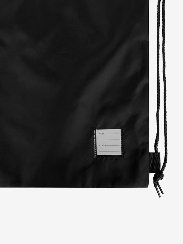 Zeco Kids School Premium Plain PE Bag in Black (40cm) - 2