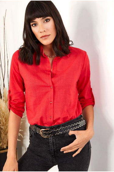 Shirt - Red - Regular fit