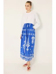 Waist-Tied Poplin Dress - 2