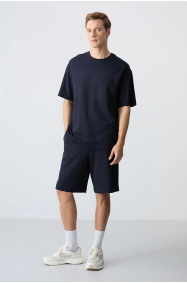 TOMMY Men's Oversized Cotton-Blend T-Shirt And Shorts Set